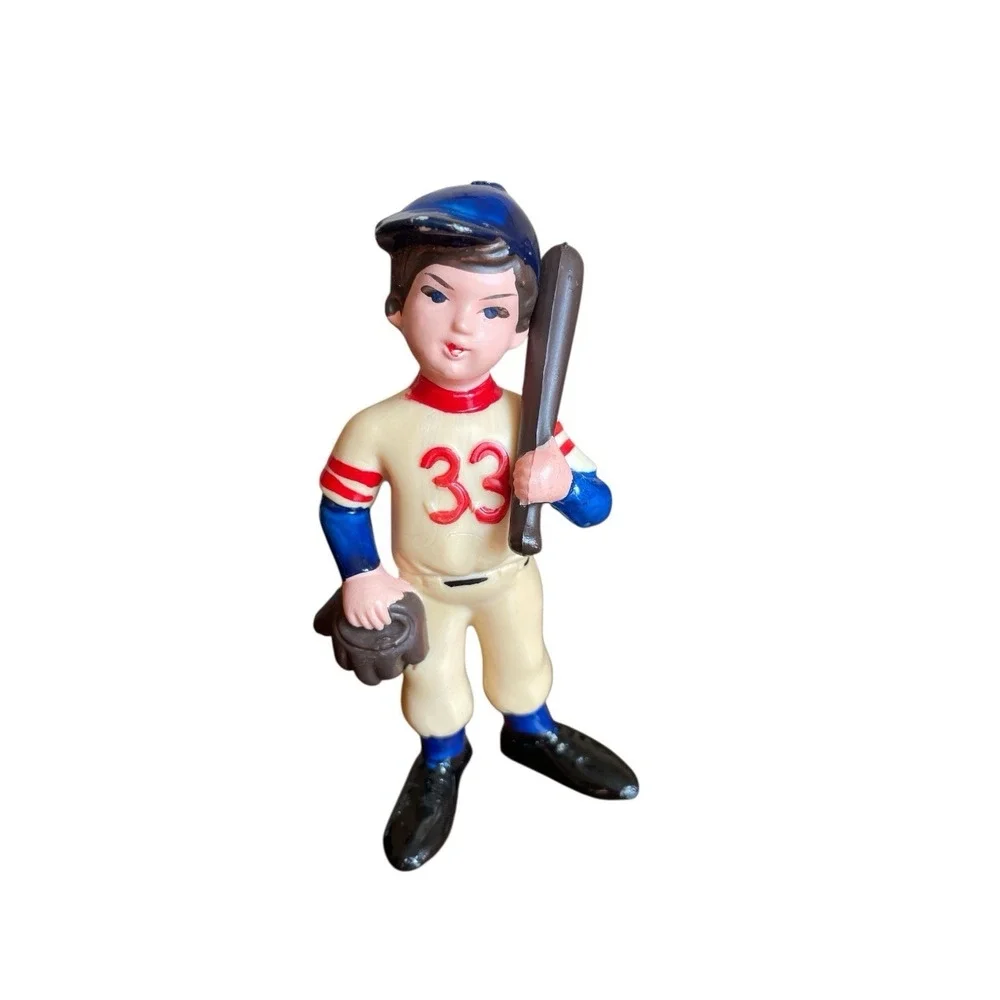 4 Wilton Cake Toppers Cowboy Man on Pier Old‎ Man Fishing Boot Baseball Player